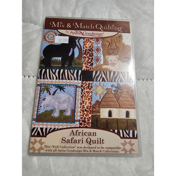 Anita Goodesign African Safari Quilt Mix & Match Quilting CD-Rom - Picture 1 of 4